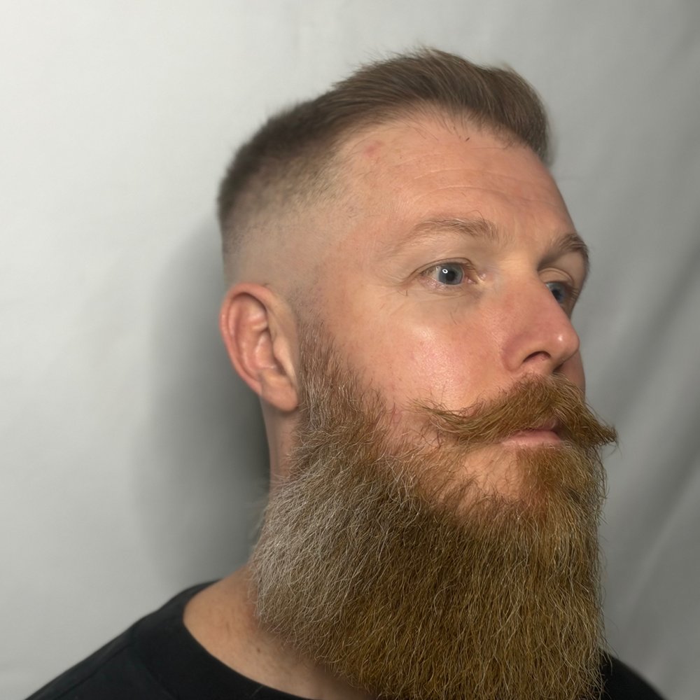 High skin fade with a long full beard, Hackney Wick